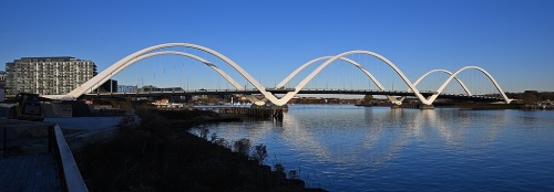 Frederick Douglass Memorial Bridge from the southwest, Washington, DC Frederick Douglass Memorial Bridge from the southwest, Washington, DC